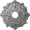 Ekena Millwork Riley Medallion (Canopies up to 4 5/8"), 18"OD x 3 1/2"ID x 1 1/2"P, Ultra Pure White Crackle CM18RLUWC - alternate 1